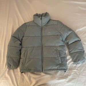 Levis mint green corduroy puffer jacket size small